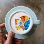 lee kang bin cappuccini decorati, la bella e la bestia, disney