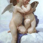 10 baci famosi nella storia dell'arte-William Adolphe Bouguereau-amore e psiche bambini