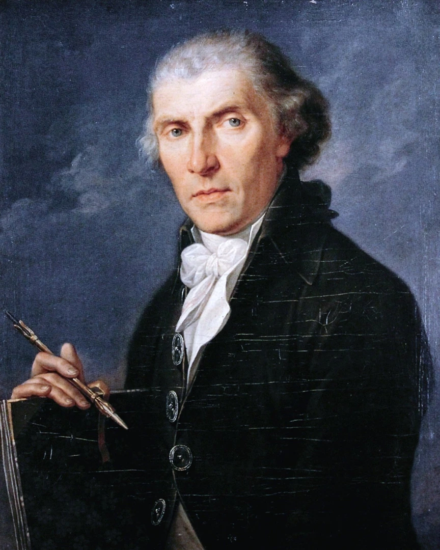Ritratto di Joseph Johann Kauffmann, padre di Angelika Kauffmann, con taccuino e penna